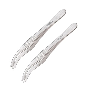vega tweezer silver pack of 2