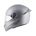 Vega Voyager Full Face Riding Helmet with Lightweight Shell, Comfortable Liner, Shock Absorbing Interior, Ventilated Design, Aerodynamic Build, and Modern Anthracite Styling Anthracite-M