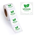 Vegan Food Labels 500pcs 1" Dot Bold Sticker Labels