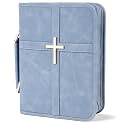 Vegan Leather Bible Cover Case, Bible Bag for Men Women, Gift Box Packaging