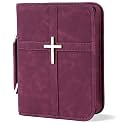 Vegan Leather Bible Cover Case, Bible Bag for Men Women, Gift Box Packaging
