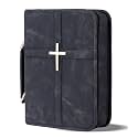 Vegan Leather Bible Cover Case, Bible Bag for Men Women, Gift Box Packaging