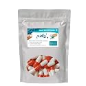 Vegetarian Empty Capsules SIZE 0 (500 MG) (PACK OF 1000) (ORANGE WHITE, SIZE 0 (500 MG))