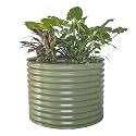 Vego garden 32" Tall 42" Round Raised Garden Bed Raised Bed Planter Box for Vegetables Flowers Patio-Olive Green