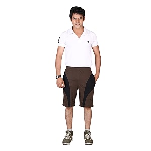 vego men39s cotton regular fit shorts with side pockets  cotton half pant  12  bermuda shorts for men  100 cotton  pure cotton