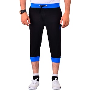 vego mens cotton cuff or grip three by fourth 34 capri three quarter
