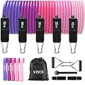 VEICK Resistance Bands with Handles, Exercise Tube Bands Set for Workouts