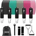 VEICK Resistance Bands with Handles, Exercise Tube Bands Set for Workouts