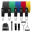 VEICK Resistance Bands with Handles, Exercise Tube Bands Set for Workouts