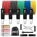 VEICK Resistance Bands with Handles, Exercise Tube Bands Set for Workouts