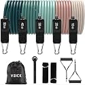 VEICK Resistance Bands with Handles, Exercise Tube Bands Set for Workouts