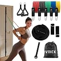 VEICK Resistance Bands with Handles, Exercise Tube Bands Set for Workouts