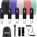 VEICK Resistance Bands with Handles, Exercise Tube Bands Set for Workouts
