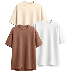 Veirdo 100 Pure Cotton Drop Shoulder Oversized