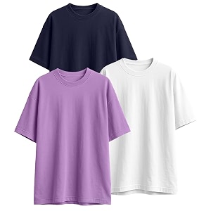 Veirdo 100 Pure Cotton Drop Shoulder Oversized