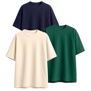 Veirdo 100 Pure Cotton Drop Shoulder Oversized