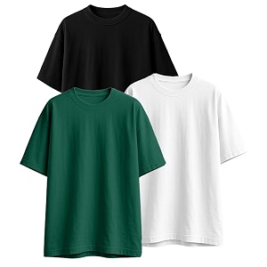 Veirdo 100 Pure Cotton Drop Shoulder Oversized