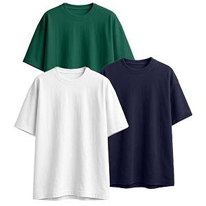 Veirdo 100 Pure Cotton Drop Shoulder Oversized