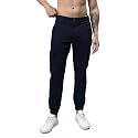Veirdo Cotton Spandex Non-Elasticated Mid Rise Navy