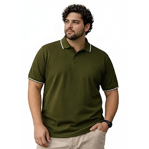 Veirdo Mens Classic Fit Plus Size Polo