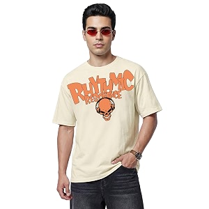 Veirdo Mens Cotton Oversized Fit Oversized Baggy