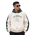 Veirdo Men39s Oversized Fit Solid Cotton Hoodie