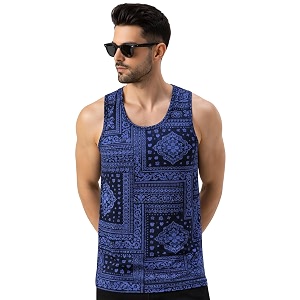 Veirdo Mens Sleeveless Regular Fit Tshirt All