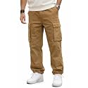 Veirdo Mens Baggy Cargo Oversized Pants with