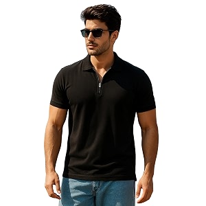 Veirdo Mens Cotton Pique Polo Premium