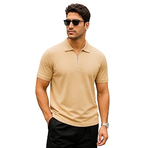 Veirdo Mens Cotton Pique Polo Premium