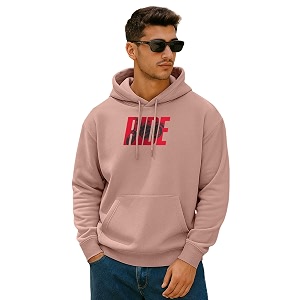 Veirdo Polycotton Spun Oversized Fit Hooded Sweatshirt