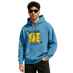 Veirdo Polycotton Spun Oversized Fit Hooded Sweatshirt