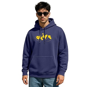 Veirdo Polycotton Spun Oversized Fit Hooded Sweatshirt