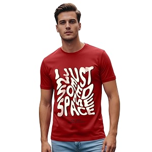 Veirdo Regular Fit Half Sleeves Round Neck