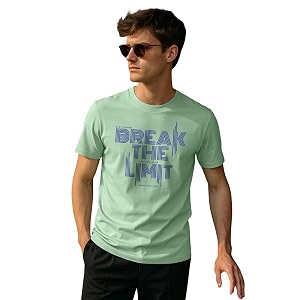 Veirdo Regular Fit Half Sleeves Round Neck