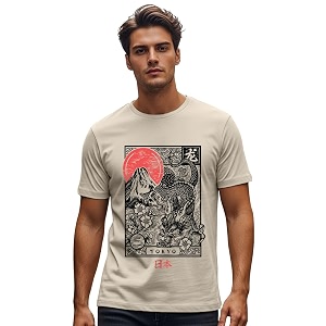Veirdo Regular Fit Half Sleeves Round Neck
