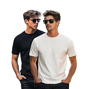 Veirdo Regular Fit Half Sleeves Round Neck