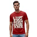 Veirdo Regular Fit Half Sleeves Round Neck