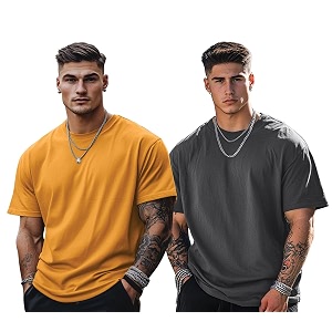 Veirdo Solid Oversized 100 Pure Cotton Combo