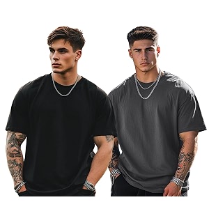 Veirdo Solid Oversized 100 Pure Cotton Combo