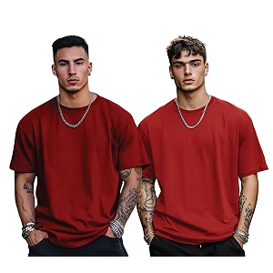 veirdo solid oversized 100 pure cotton combo t-shirt for men amp boys half sleeves round neck drop shoulder baggy fit pack of 2 available in s to 2xl