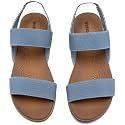 Veittes Women39s Flat Slide Sandals Elastic Strap