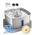 Veken Innovation Award Winner Stainless Steel Dog Fountain, 237oz, C2 Max