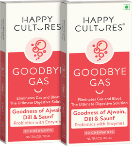velbiom happy cultures goodbye gas digestive chewmintsgas relief bloating control mint tablet 60 no pack of 2
