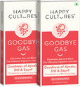 Velbiom Happy Cultures Goodbye Gas Digestive ChewmintsGas Relief, Bloating Control Mint Tablet (60 No, Pack of 2)
