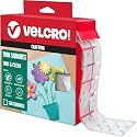 VELCRO Brand Clear Mounting Dots Square | Double Sided | For Indoor Use | Low Profile | 7/8 inch, 150 Dots, Pack of 12