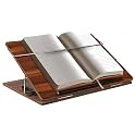 Wooden Laptop Stand Desk Organizer for Writing/Sketching Stand || Table Top || MDF Wooden Desk Organizer Standard Size (12x16 inches) with Height Adjustable(Teak)