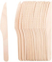 Velexe 50 Pc Wood Knife Disposable Wooden