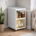 Velfree Plastic Wardrobe OrganizerFoldable Cupboard for StorageStackable