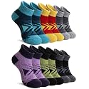 Velice Kids Merino Wool Ankle Hiking Running Socks Girls Boys Teens Athletic Warm Thick Cushion No Show Socks 6 Pairs